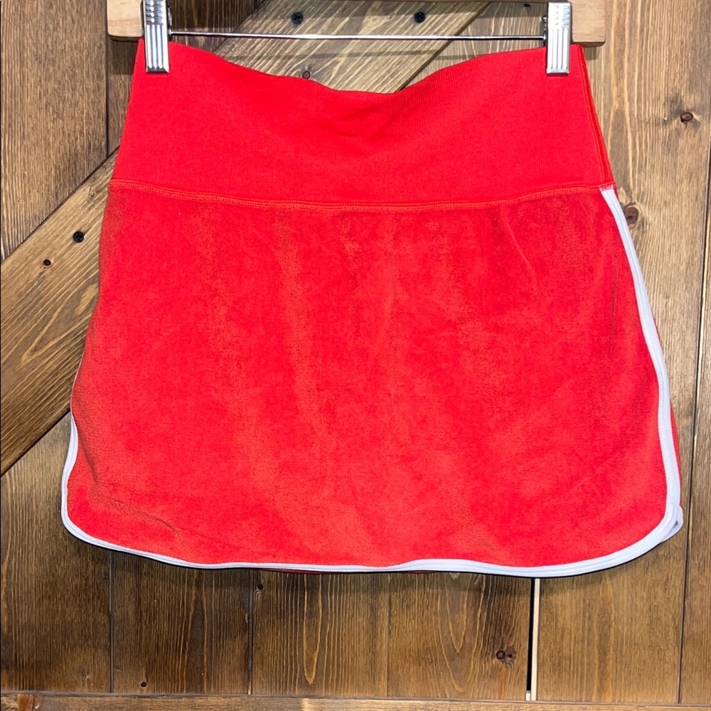 OFFLINE by AERIE Hole in One Terry Polo Skort Red